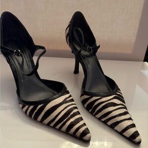 Zebra Print Women's Heels